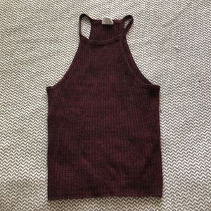 Deep Red Halter Top